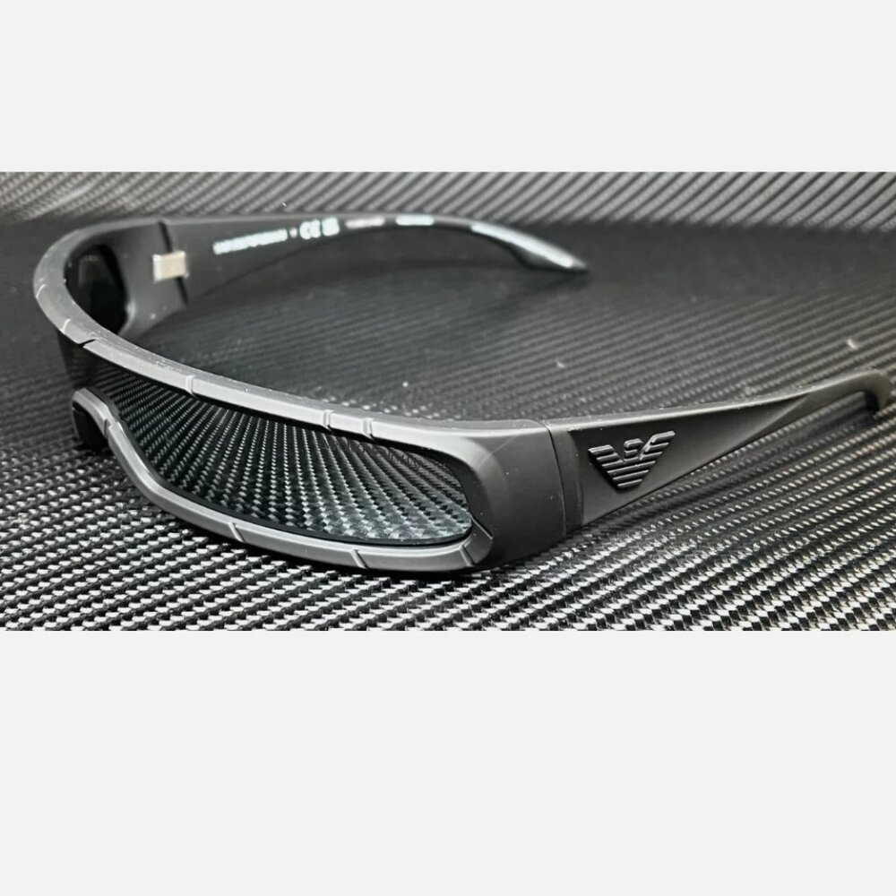 Emporio Armani Black Mirror Men's Sunglasses